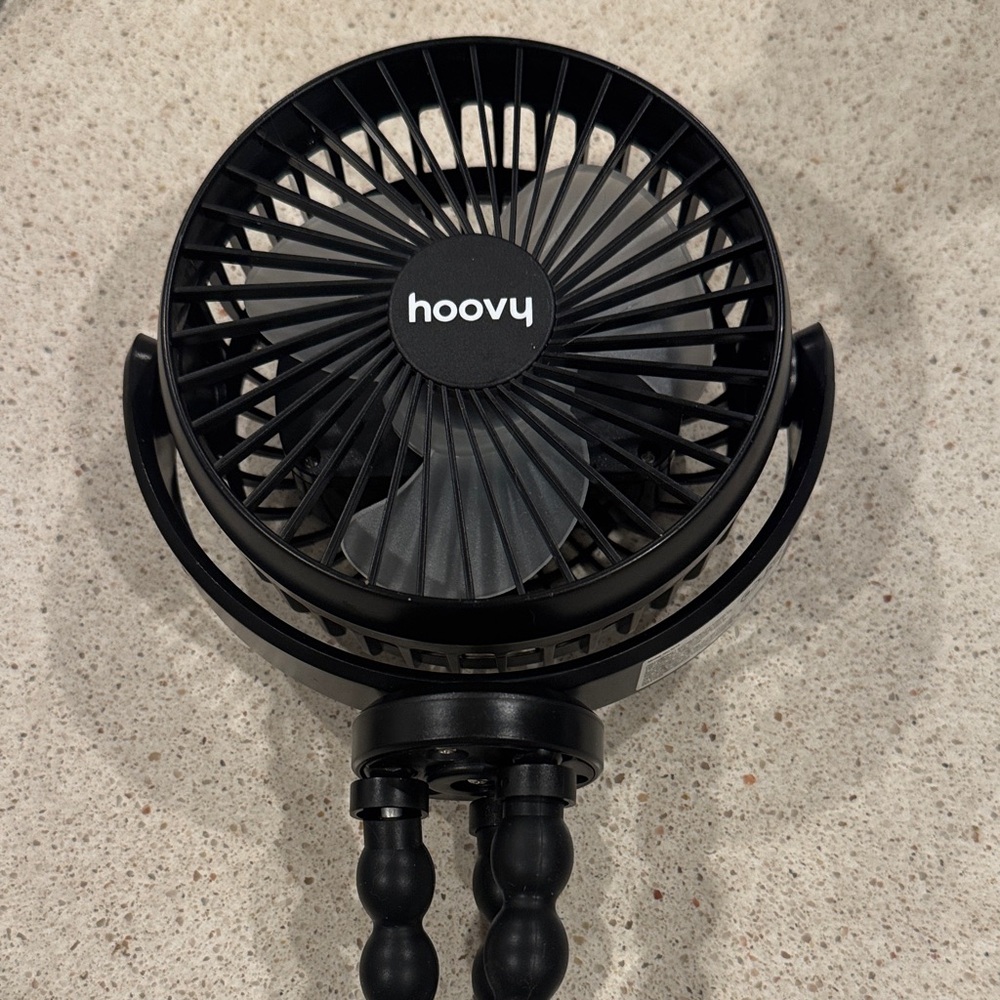 Hoovy Black Portable Fan